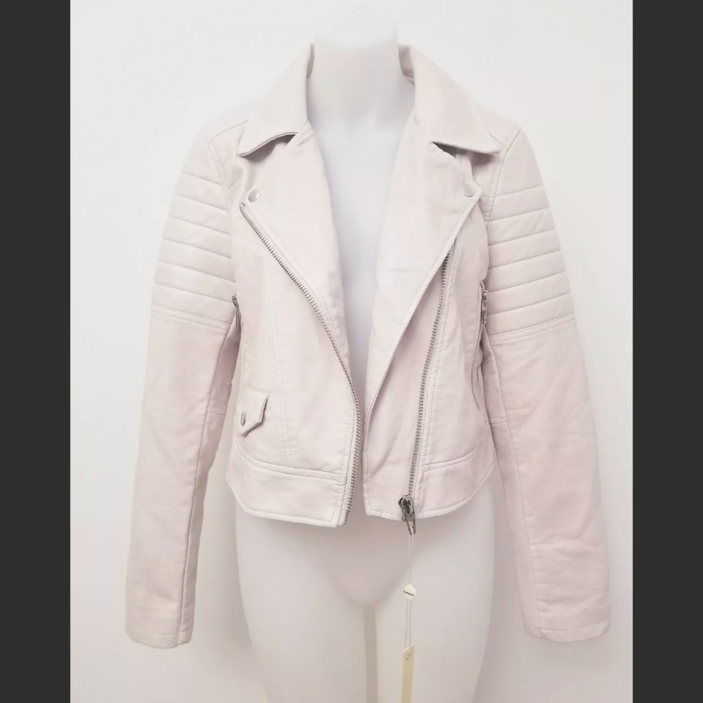 Blank NYC Women's Faux Leather Moto Jacket, M